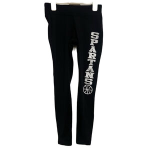 “Spartans Basketball” Graphics’ Girl’s Black Leggings Sz. Large